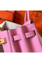 Hermes Birkin 30 Handmade Bag In Pink Clemence Leather Replica