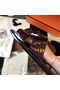 Hermes Izmir Sandals In Bordeaux Shiny Niloticus Crocodile Replica