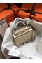 Hermes Kelly 19cm Shoulder Bags Epsom Leather KL19 grey Replica