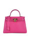 Hermes Kelly 28cm Shoulder Bags Rose Grainy Leather Gold Replica