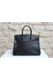 Hermes Kelly 35cm Handle Bag Black Ostrich Leather Gold Replica