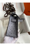 Hermes Kelly Pochette Handmade Bag In Gris Agate Ostrich Leather Replica