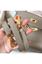 Hermes Kelly Retourne 28 Handmade Bag In Tourterelle Clemence Leather Replica