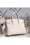 Hermes original Epsom Leather HB35O cream&silver Metal Replica