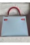 Hermes Original Epsom Leather KEL2578 skyblue&pink Replica