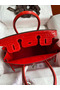 Hermes Birkin 30 Handmade Bag In Red Crocodile Niloticus Shiny Skin Replica