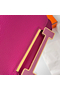 Hermes Geta Handmade Bag In Rose Purple Chevre Mysore Leather Replica