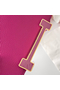 Hermes Geta Handmade Bag In Rose Purple Chevre Mysore Leather Replica