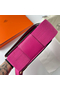 Hermes Geta Handmade Bag In Rose Purple Chevre Mysore Leather Replica