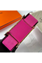 Hermes Geta Handmade Bag In Rose Purple Chevre Mysore Leather Replica