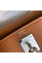 Hermes Kelly Retourne 32 Handmade Bag In Gold Clemence Leather Replica