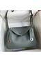Hermes Lindy 26 Handmade Bag In Vert Amande Clemence Leather Replica