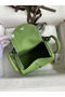 Hermes Mini Lindy Handmade Bag In Vert Cypres Clemence Leather Replica