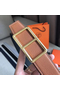 Hermes Officier Belt Buckle & Brown 38MM Strap Replica