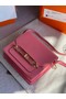 Hermes Roulis 19cm Evercolor 9D H9003 pink&Gold Replica