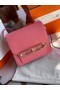 Hermes Roulis 19cm Evercolor 9D H9003 pink&Gold Replica