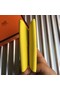 Hermes Bastia Epsom card case H0369 lemon Replica