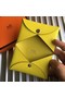 Hermes Bastia Epsom card case H0369 lemon Replica