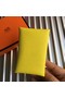Hermes Bastia Epsom card case H0369 lemon Replica