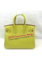 Hermes Birkin 25CM Tote Bag Original Leather H25T Lemon Replica