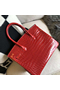 Hermes Birkin 30 Handmade Bag In Red Crocodile Niloticus Shiny Replica