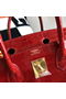Hermes Birkin 30 Handmade Bag In Red Crocodile Niloticus Shiny Replica