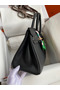 Hermes Birkin 30 Retourne Handmade Bag In Black Clemence Leather Replica