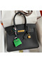 Hermes Birkin 30 Retourne Handmade Bag In Black Clemence Leather Replica