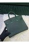 Hermes Birkin Bag Original Leather crocodile togo HBK2530 blackish green Replica