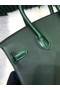 Hermes Birkin Bag Original Leather crocodile togo HBK2530 blackish green Replica