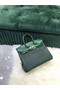 Hermes Birkin Bag Original Leather crocodile togo HBK2530 blackish green Replica