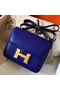 Hermes Constance 18 Handmade Bag In Blue Electric Epsom Leather Replica