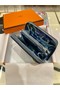 Hermes Constance Wallets espom leather H2298 blue Wallets Replica