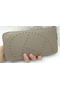 Hermes Evelyn Long Zip Wallet Litchi A808 Grey Replica