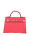Hermes Kelly 32cm Shoulder Bags Grained Leather Red Replica