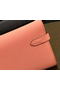 Hermes Kelly Epsom Leather Wallet H4086 Pink Replica