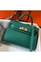 Hermes Kelly Mini II Bag In Vert Vertigo Epsom Leather GHW Replica