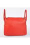 Hermes Lindy 30CM Havanne Handbags 1057 Red Leather Silver Hardware Handbags Replica