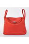 Hermes Lindy 30CM Havanne Handbags 1057 Red Leather Silver Hardware Handbags Replica