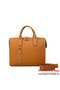 Hermes Mens Briefcase Calf Leather H1289A Camel Replica