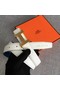 Hermes original epsom leather belts wide 2.5CM 2714 white Replica
