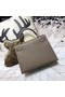 Hermes original Kelly Epsom Leather KL32 dark grey Replica