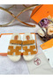 Hermes Women's Chypre Sandals in Tan Suede with Shearling Replica