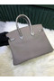 Hermes Birkin Bag Original Leather crocodile togo HBK2530 light gray Replica