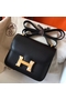 Hermes Constance 18 Handmade Bag In Black Epsom Leather Replica