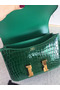 Hermes Constance 24 Handmade Bag In Green Niloticus Crocodile Replica