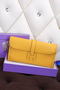 Hermes Jige Clutch Bag Calfskin Leather H258 Lemon Replica