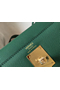 Hermes Kelly 28cm Bag In Vert Vertigo Epsom Leather GHW Replica