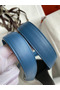 Hermes Picotin Lock 22 Bicolor Handmade Bag in Gris Mouette and Blue Agate Swift Leather Replica