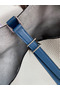 Hermes Picotin Lock 22 Bicolor Handmade Bag in Gris Mouette and Blue Agate Swift Leather Replica